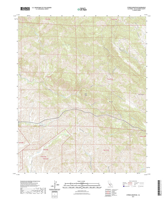 Cypress Mountain California US Topo Map Image