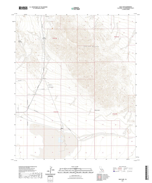 Dale Lake California US Topo Map Image