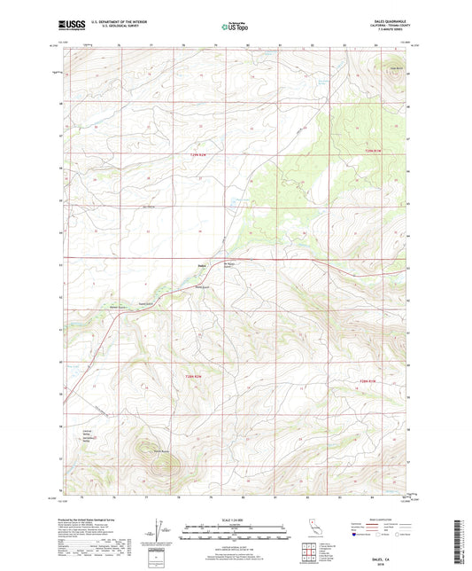 Dales California US Topo Map Image