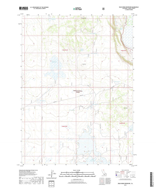 Dead Horse Reservoir California US Topo Map Image