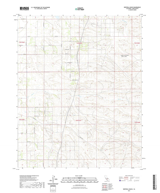 Deepwell Ranch California US Topo Map Image