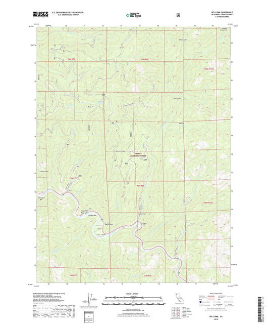 Del Loma California US Topo Map Image