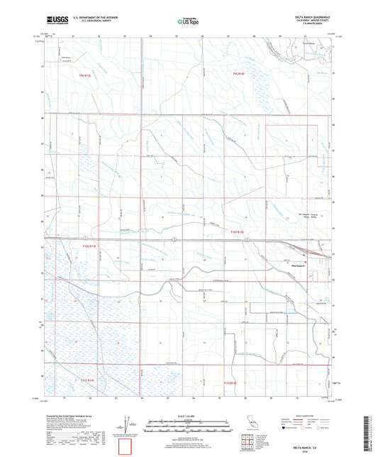 Delta Ranch California US Topo Map Image