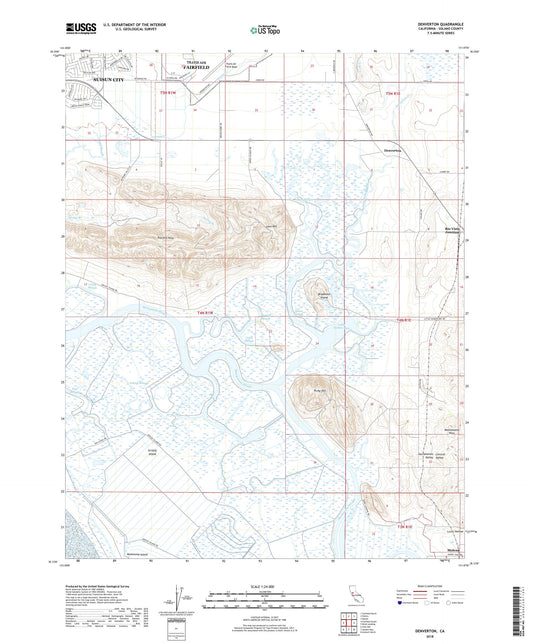 Denverton California US Topo Map Image
