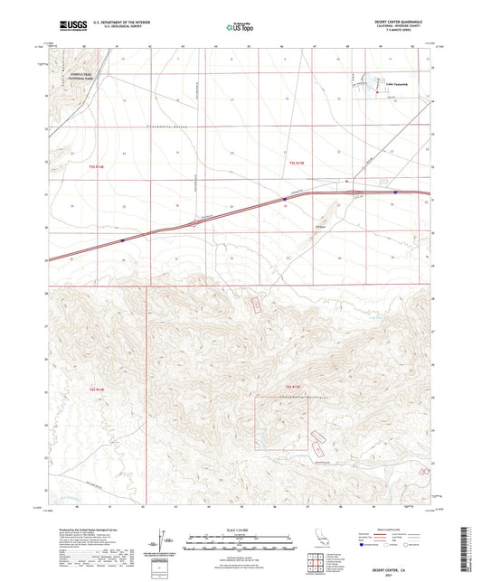 Desert Center California US Topo Map Image