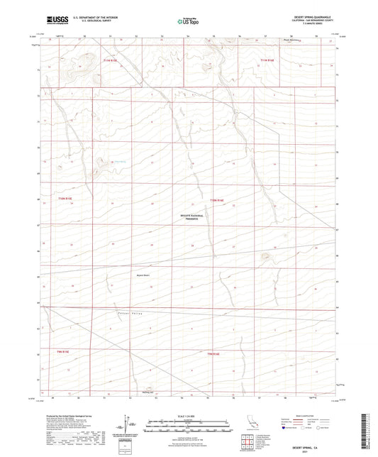 Desert Spring California US Topo Map Image
