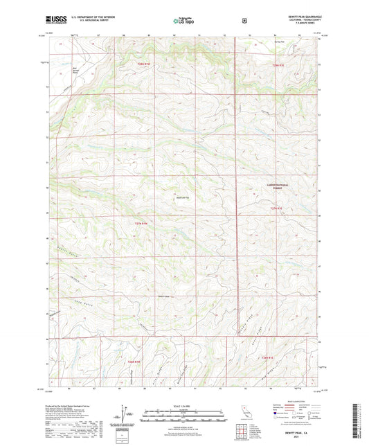 Dewitt Peak California US Topo Map Image