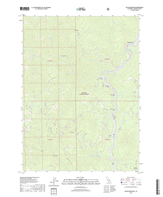 Dillon Mountain California US Topo Map Image