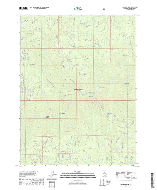 Dogwood Peak California US Topo Map Image