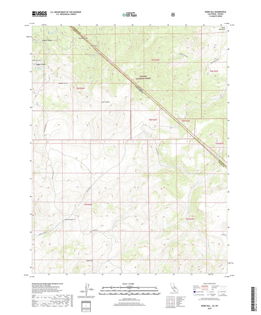 Dome Hill California US Topo Map Image