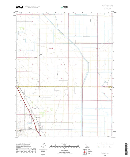 Dunnigan California US Topo Map Image