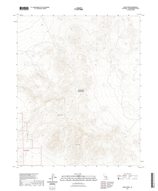 Eagle Crags California US Topo Map Image