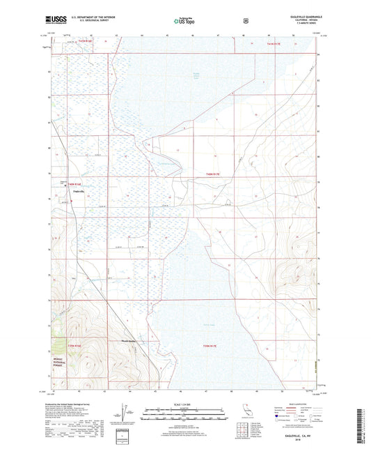 Eagleville California US Topo Map Image