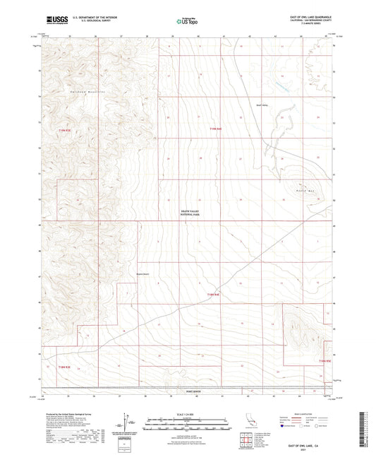 East of Owl Lake California US Topo Map Image