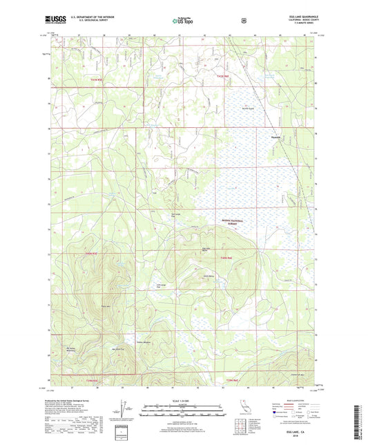Egg Lake California US Topo Map Image
