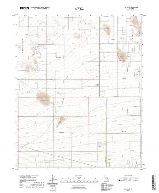 El Mirage California US Topo Map Image