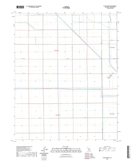 El Rico Ranch California US Topo Map Image