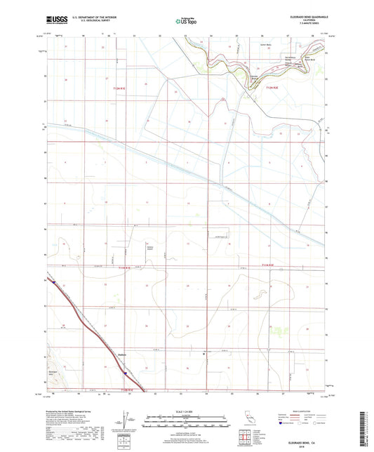 Eldorado Bend California US Topo Map Image
