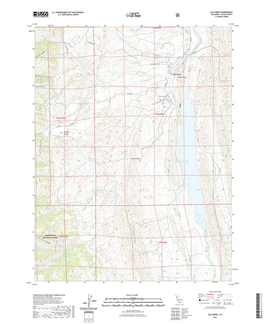 Elk Creek California US Topo Map Image