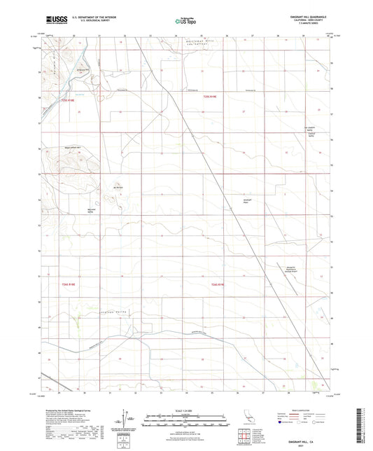 Emigrant Hill California US Topo Map Image