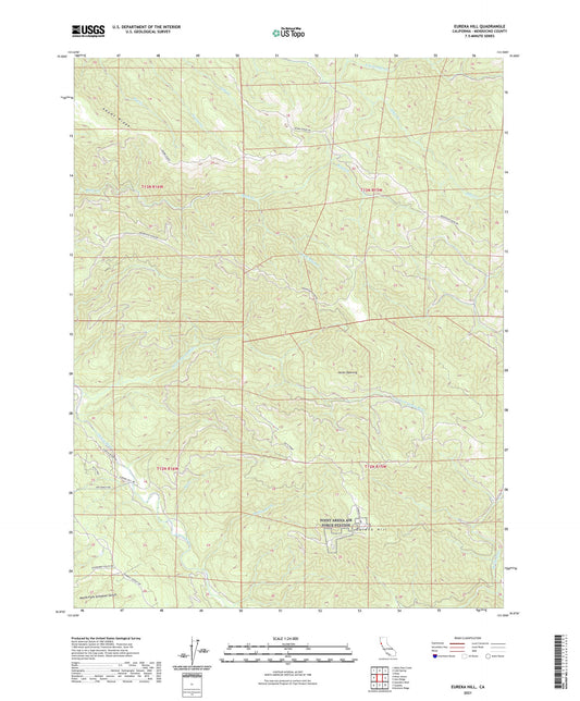 Eureka Hill California US Topo Map Image