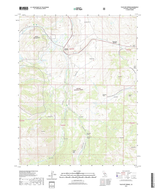 Fales Hot Springs California US Topo Map Image