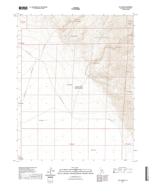 Fall Canyon California US Topo Map Image