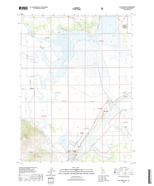 Fall River Mills California US Topo Map Image