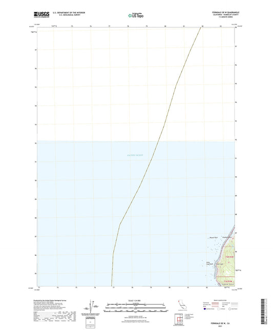 Ferndale OE W California US Topo Map Image