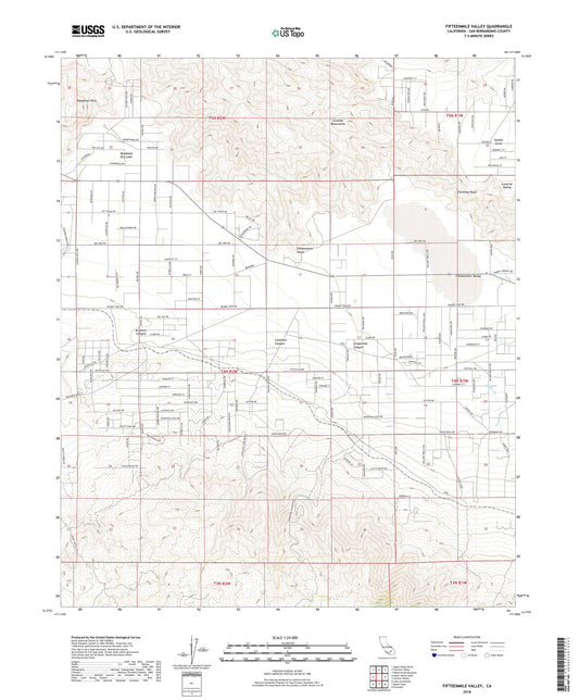 Fifteenmile Valley California US Topo Map Image