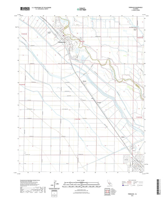 Firebaugh California US Topo Map Image