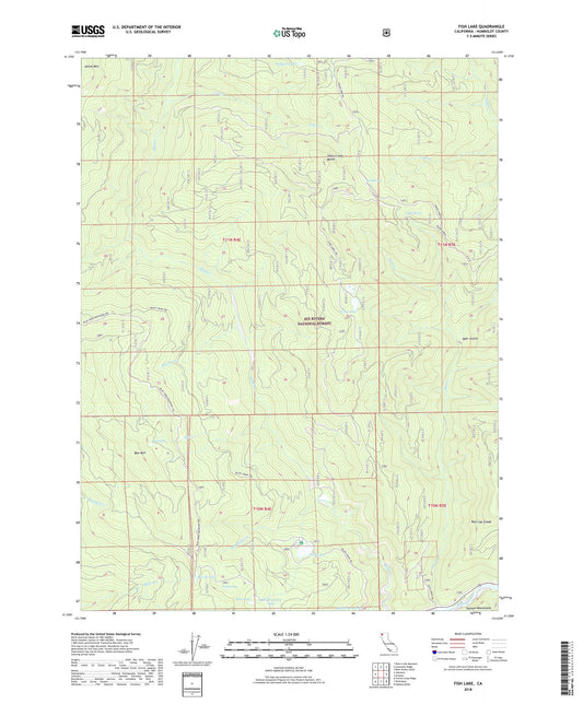 Fish Lake California US Topo Map Image