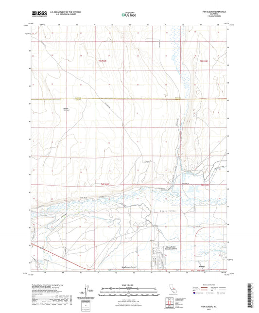 Fish Slough California US Topo Map Image