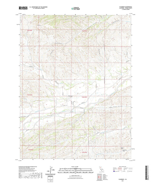 Flournoy California US Topo Map Image