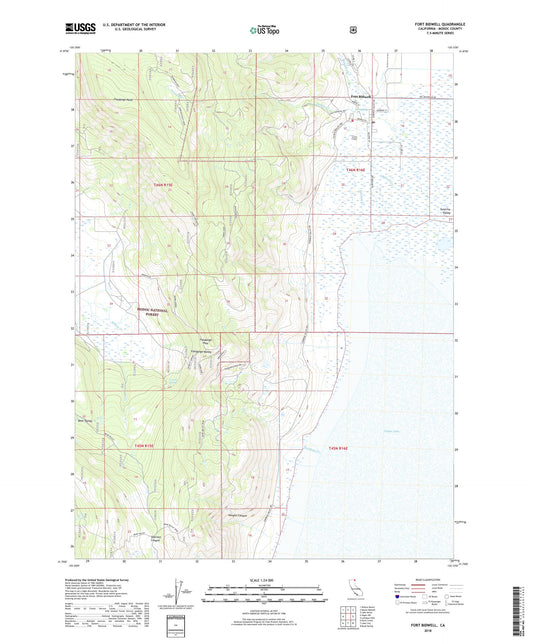 Fort Bidwell California US Topo Map Image