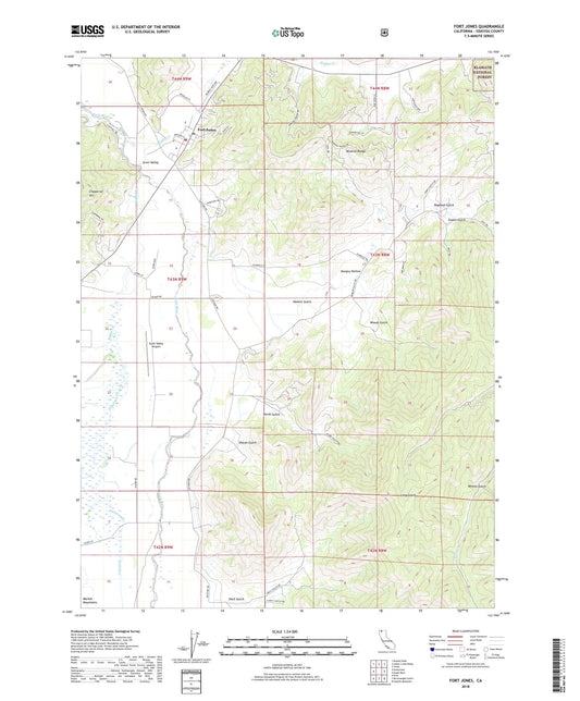 Fort Jones California US Topo Map Image