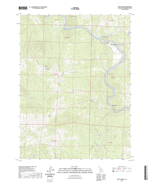 Fort Seward California US Topo Map Image