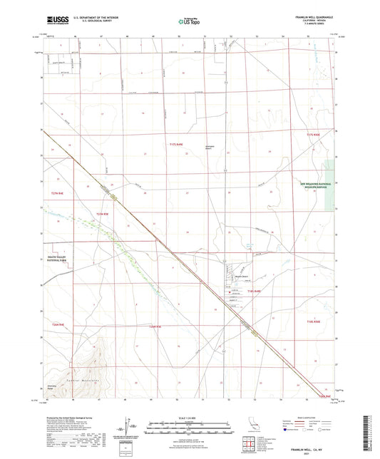 Franklin Well California US Topo Map Image