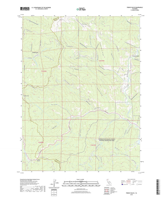 French Gulch California US Topo Map Image