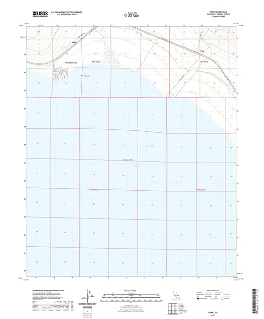 Frink California US Topo Map Image