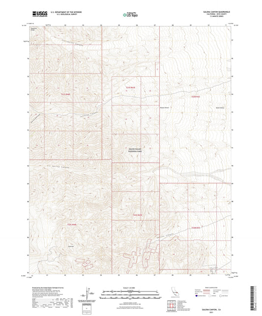Galena Canyon California US Topo Map Image