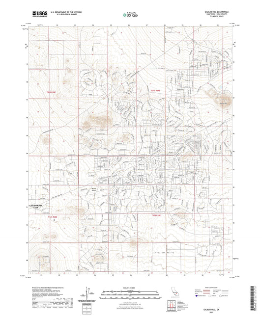 Galileo Hill California US Topo Map Image