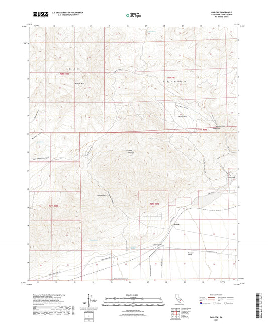 Garlock California US Topo Map Image