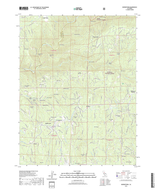 Georgetown California US Topo Map Image