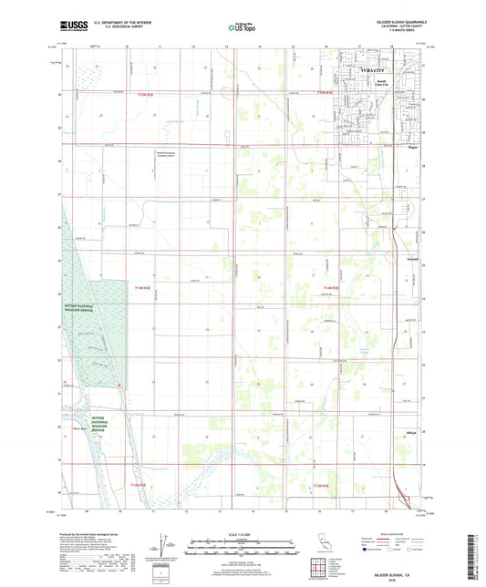 Gilsizer Slough California US Topo Map Image