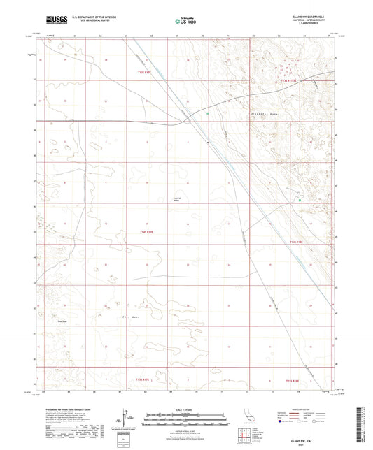 Glamis NW California US Topo Map Image