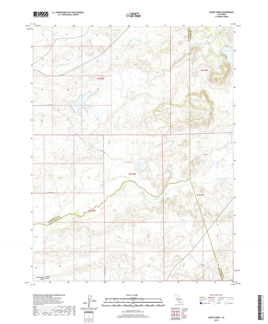 Goose Creek California US Topo Map Image