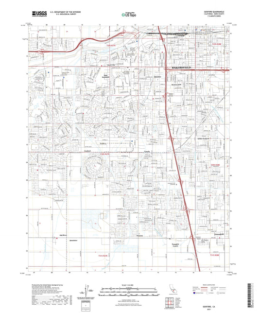 Gosford California US Topo Map Image
