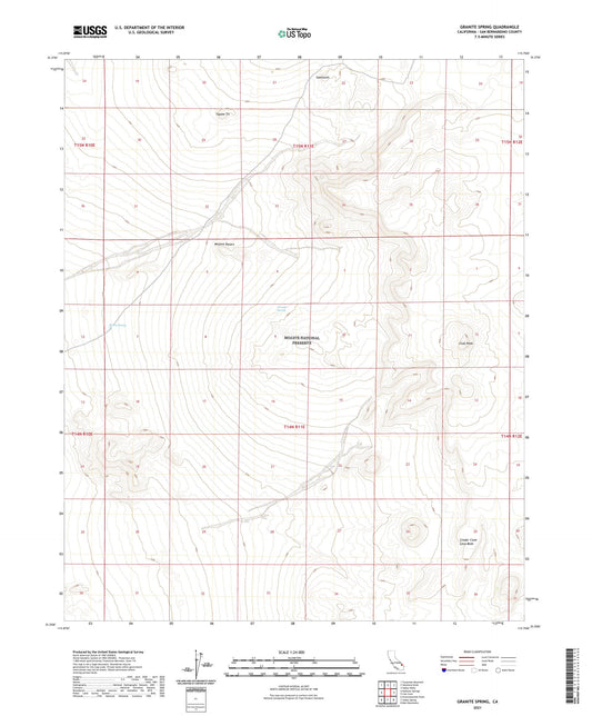 Granite Spring California US Topo Map Image