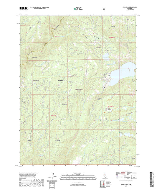 Graniteville California US Topo Map Image
